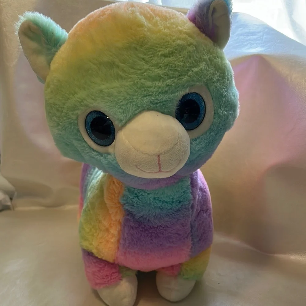Pink and Orange Stuffed Animal Toy